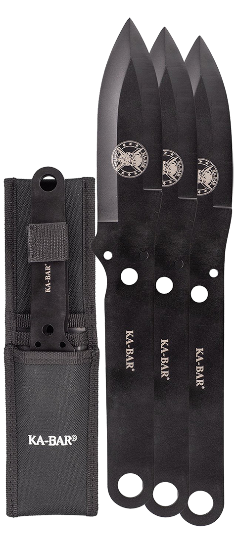 KA-BAR 1121 Throwing Knife and Pouch