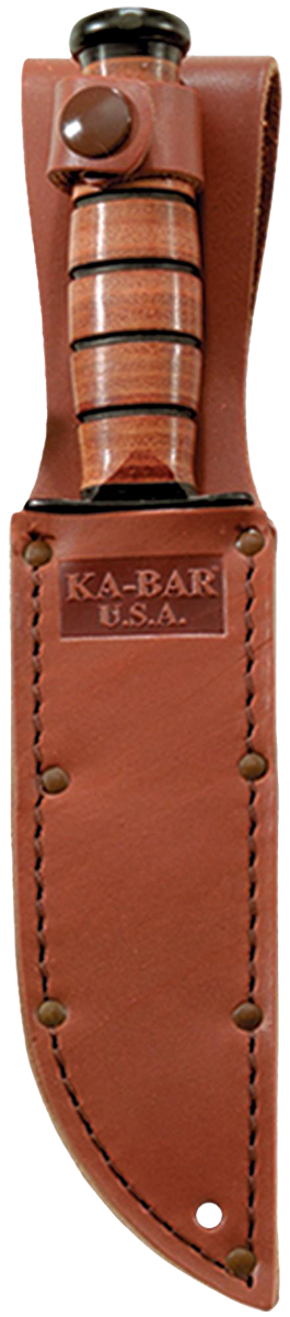 Short Brown Leather USA Sheath