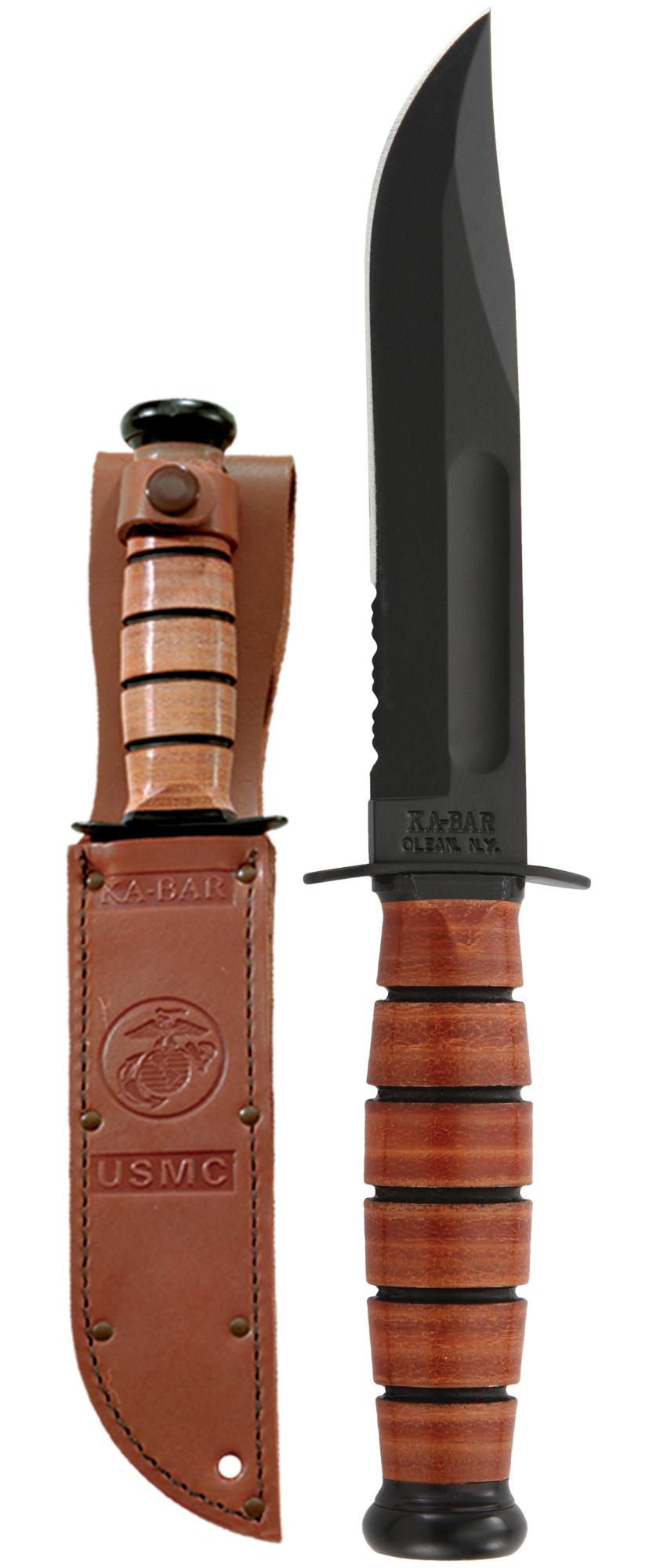 USMC Short KA-BAR, Serrated Overview