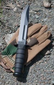 Full Size Black KA-BAR&reg;, Straight Edge