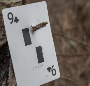 KA-BAR Playing Card Close Up of Back of Cards