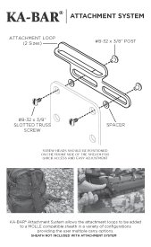 KA-BAR 9916 Instruction Card