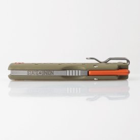 State & Union F01 Olive Green and Orange Backspacer